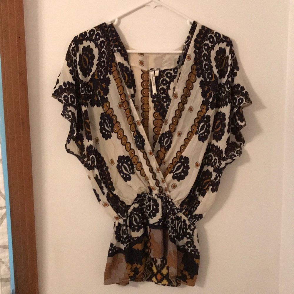 Sheer patterned shirt